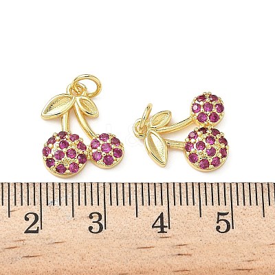 Brass Micro Pave Cubic Zirconia Pendants KK-L243-02G-03-1