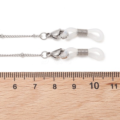 304 Stainless Steel Curb Chain for Eyeglasses AJEW-EH00411-02-1