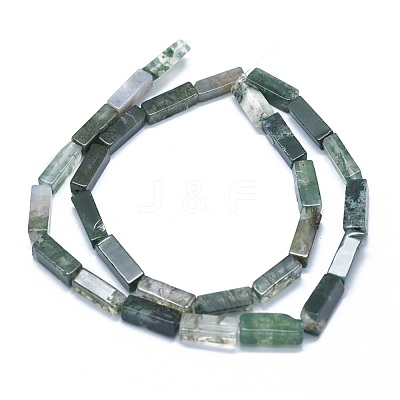 Natural Moss Agate Beads Strands G-F631-E06-1