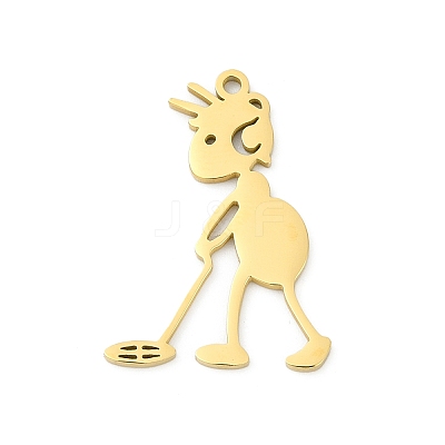 304 Stainless Steel Pendants LS-STAS-U041-01G-1
