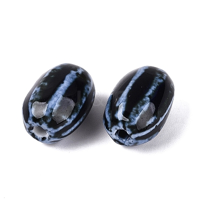 Vintage Handmade Porcelain Beads PORC-Q006-10N-1