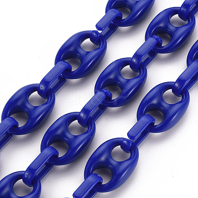 Handmade Opaque Acrylic Link Chains LS-CHAC-ZX0001-01B-1