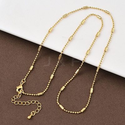 2MM Brass Column Satellite Chain Necklaces for Women NJEW-B148-03G-1