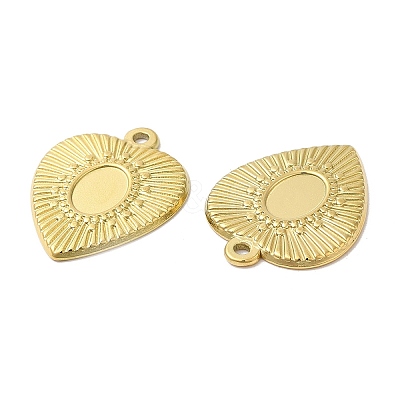 Ion Plating(IP) 304 Stainless Steel Pendant Cabochon Settings STAS-L020-019G-1