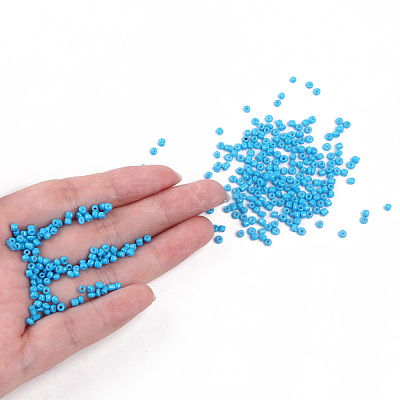 Baking Paint Glass Seed Beads SEED-S001-K17-1