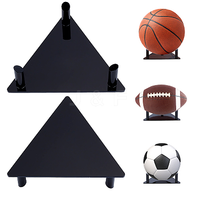 Acrylic Sport Ball Display Holder ODIS-WH0038-152B-1