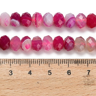 Natural Banded Agate Beads Strands G-Z111-A01-05-1