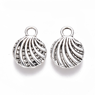 Tibetan Style Alloy Charms TIBEP-S319-095AS-RS-1