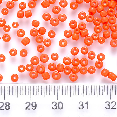 8/0 Baking Paint Glass Round Seed Beads LS-SEED-C029-B-01-1