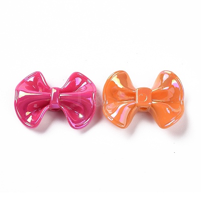 Opaque Acrylic Imitation Shell Beads OACR-P011-03G-1