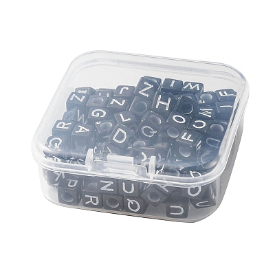 100Pcs Opaque Acrylic Beads SACR-YW0001-55-1