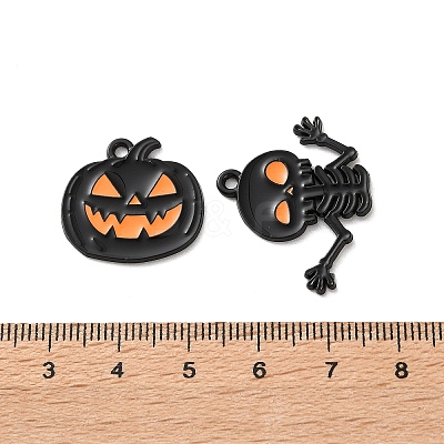 Halloween Alloy Enamel Pendants ENAM-K081-01EB-1