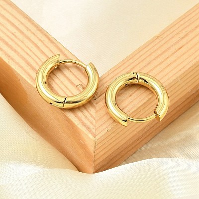 PVD Vacuum Plating 304 Stainless Steel Huggie Hoop Earrings for Women EJEW-F280-07K-G-1