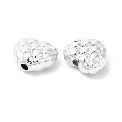 Plating CCB Plastic Waffle Beads PACR-C004-08P-1