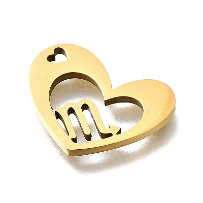 201 Stainless Steel Pendants STAS-A116-01G-08-1
