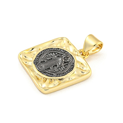 Rack Plating Brass Pendants KK-Z053-27G-1