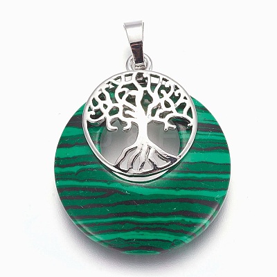Natural & Synthetic Gemstone Pendants G-F573-C-1