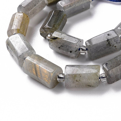 Natural Labradorite Beads Strands G-S345-8x11-001-1