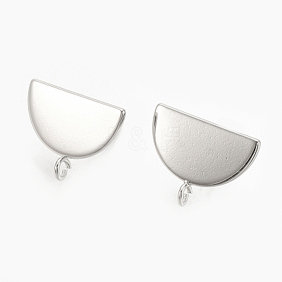 Brass Stud Earrings Findings LS-KK-S345-191P-1