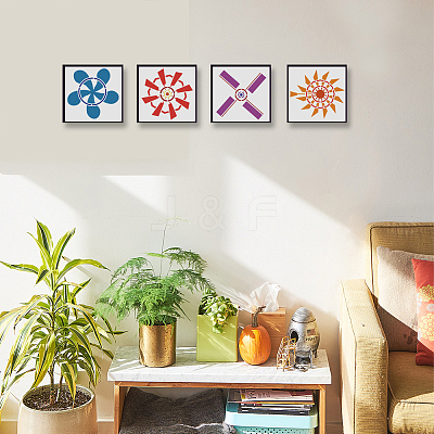 PET Hollow Out Drawing Painting Stencils DIY-WH0391-0948-1