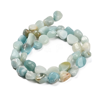 Natural Flower Amazonite Beads Strands G-P568-C18-01-1