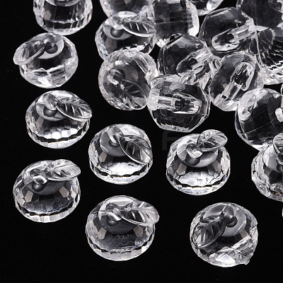 Transparent Acrylic Pendants TACR-T024-05B-205-1