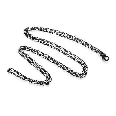 Brass Coated Iron Curb Chain Necklace Making MAK-T006-04A-1
