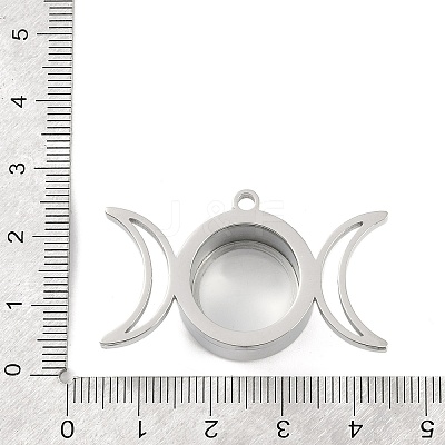 304 Stainless Stee Locket Pendants STAS-S132-14P-02-1