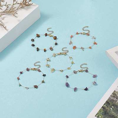 Natural Cowrie Shell & Glass Starfish Braided Bead Bracelet for Women BJEW-JB09943-1