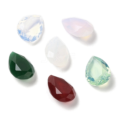 Pointed Back Glass Rhinestone Cabochons GLAA-B012-32D-1