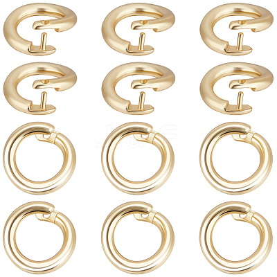 Brass Twister Clasps KK-BBC0025-17B-G-1