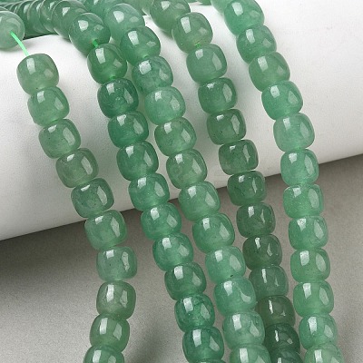 Natural Green Aventurine Beads Strands GG-CBA9281-D01-7x8mm-1