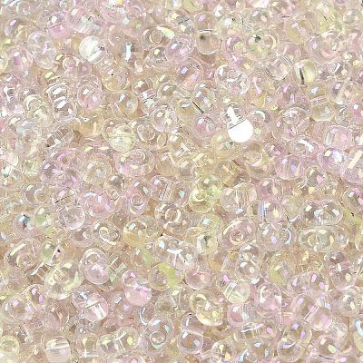 AB Color Plated Glass Seed Beads SEED-L011-06B-02-1