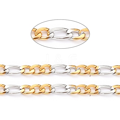 304 Stainless Steel Figaro Chains CHS-B001-27-1