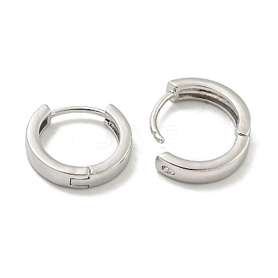 Brass Hoop Earrings EJEW-L211-08A-P-1