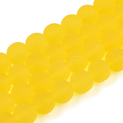 Transparent Glass Beads Strands X-GLAA-T032-T10mm-MD11-1