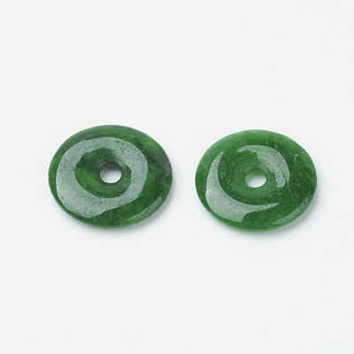 Natural Myanmar Jade/Burmese Jade Pendants G-P334-06-18mm-A-1