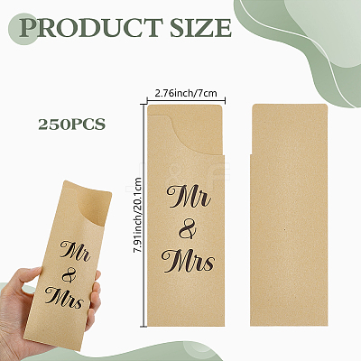 Kraft Paper Cutlery Bag AJEW-WH0609-564-1