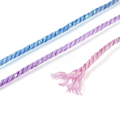 30M Segment Dyed Macrame Cotton Cord OCOR-T018-01N-1