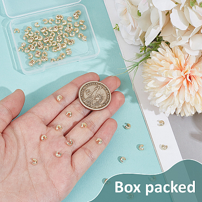 Brass Crimp Beads Covers KK-BC0014-72B-G01-1