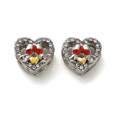 Alloy Enamel European Beads FIND-Q115-08P-1