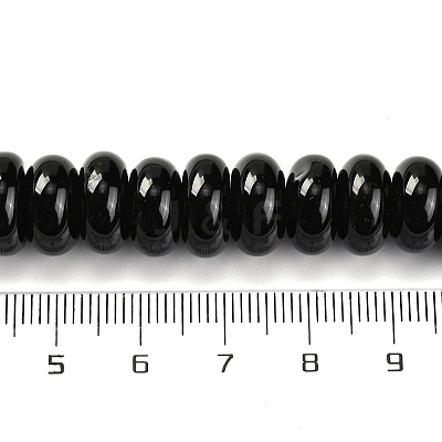 Natural Black Agate(Dyed & Heated) Beads Strands G-G177-F01-02-1