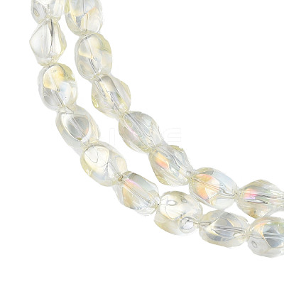 Electroplate Glass Beads Strands EGLA-N008-016-A02-1
