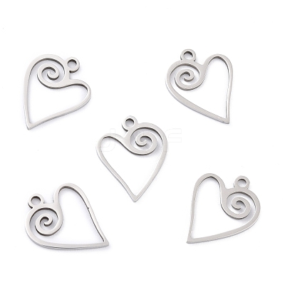Non-Tarnish 201 Stainless Steel Pendants STAS-K003-08P-1