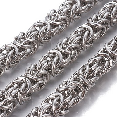 Tarnish Resistant 304 Stainless Steel Byzantine Chains CHS-P007-07P-03-1