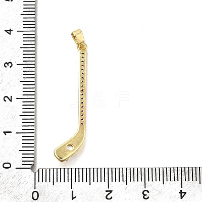 Brass Micro Pave Cubic Zirconia Pendants KK-V002-12G-1