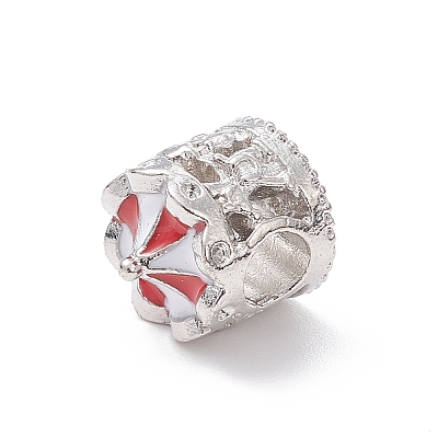 Alloy Rhinestone European Beads MPDL-Q213-20P-1