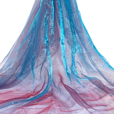 Polyester Organza Fabric DIY-WH0021-45C-1