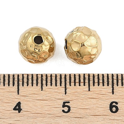 Textured 316 Surgical Stainless Steel Beads STAS-M106-01E-G-1