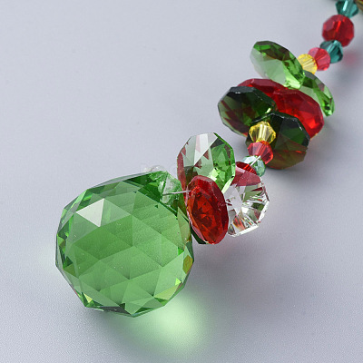 Glass Chandelier Suncatchers Prisms AJEW-G025-D04-1